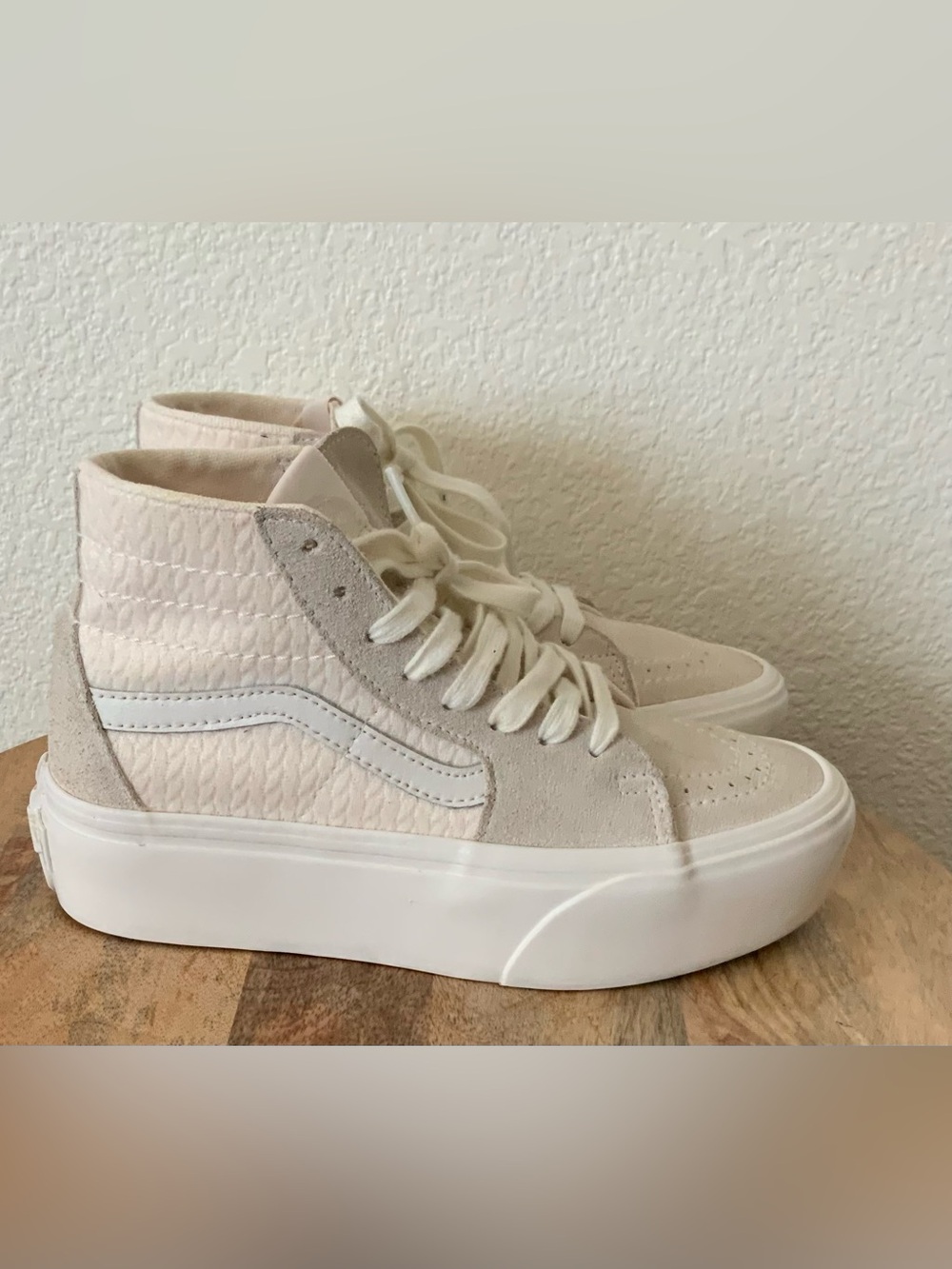 VANS Sk8-High Tapered Stack Form in Marshmallow